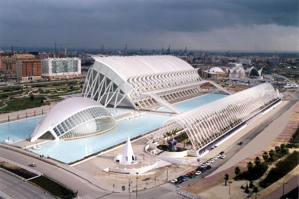 Imagen de la Ciudad de las Artes y las Ciencias en Valencia